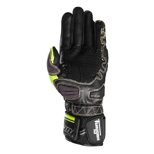 Furygan Gloves Styg20 X Kevlar Black-White-Yellow fluo