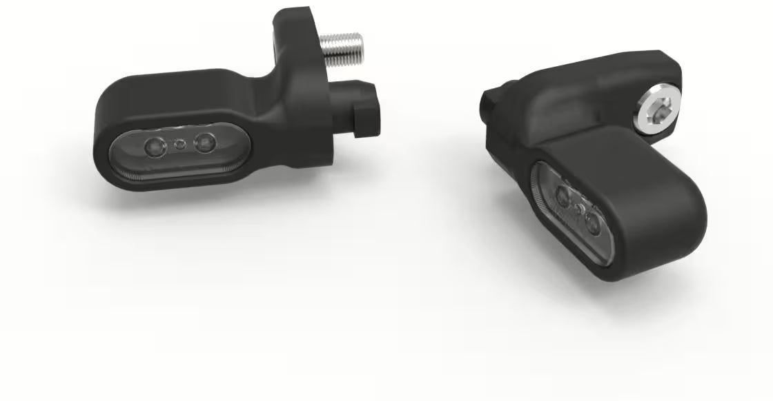 Motoism Type-One Short MI LED Turn Signals BMW Carbon Look 12V