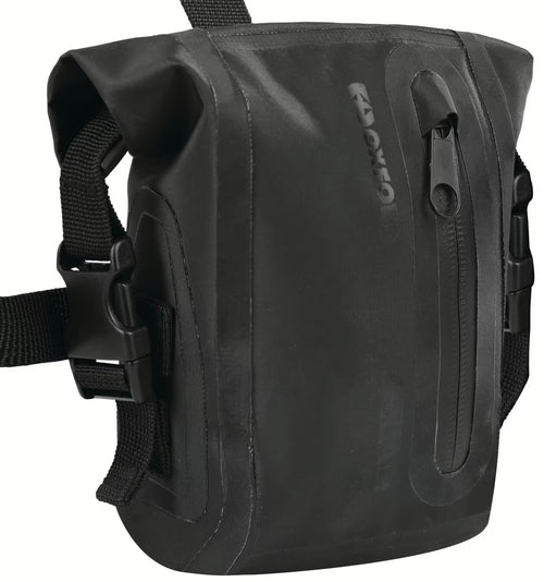 Oxford Aqua L1 Beentas Zwart – Waterdichte 1L Motortas