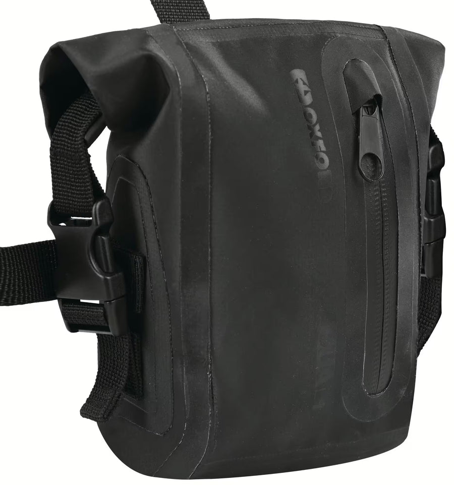 Oxford Aqua L1 Beentas Zwart - Waterdichte 1L Motortas