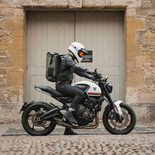 Oxford Aqua B-25 Rugzak Kaki Zwart – 25L Waterdichte Motorrugtas