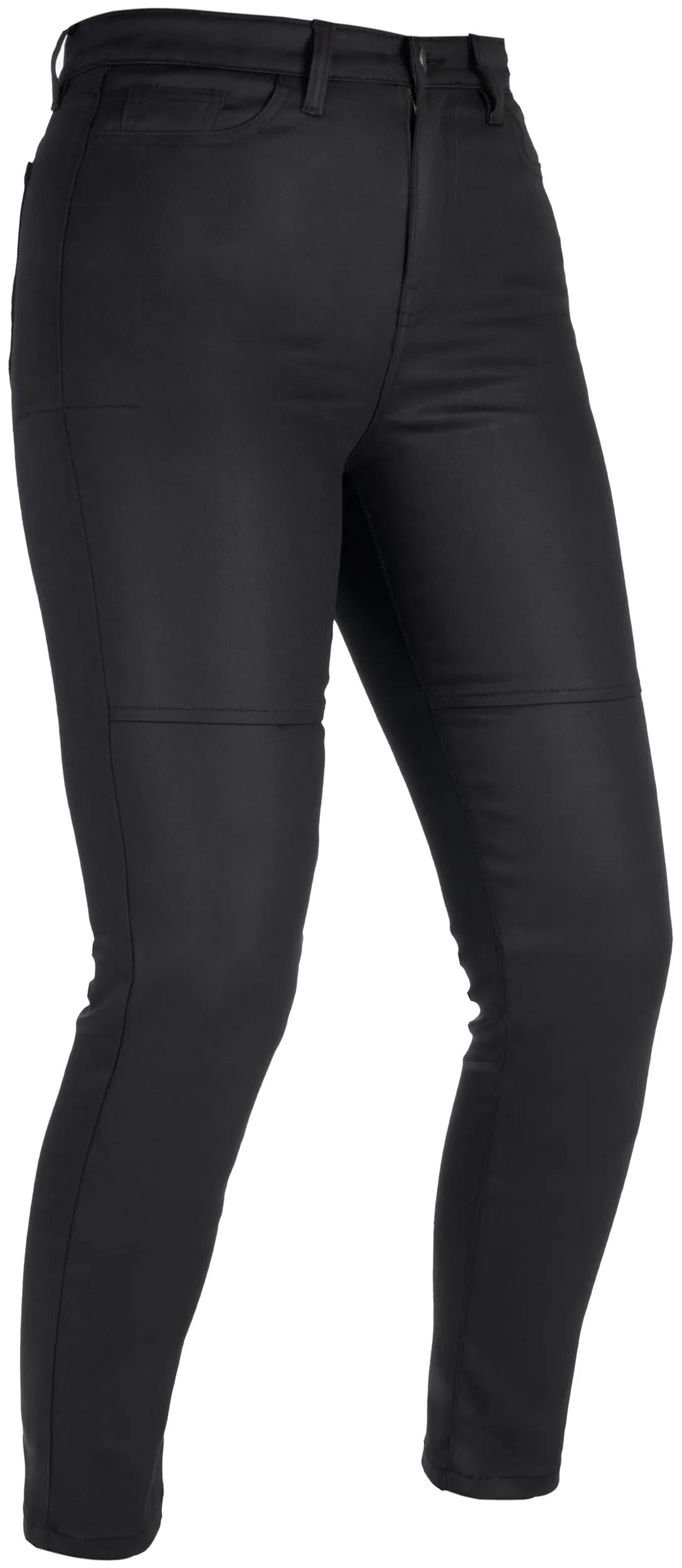 Oxford AA Wax Jeggings Motorbroek Dames - Zwart
