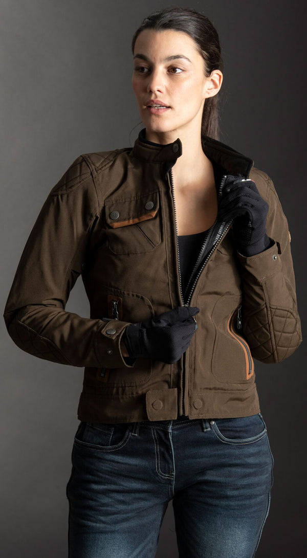 LS2 Bullet Braun Motorradjacke