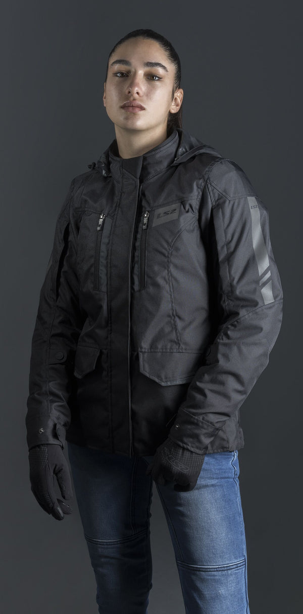 LS2 Metropolis EVO Black Motorcycle Jacket