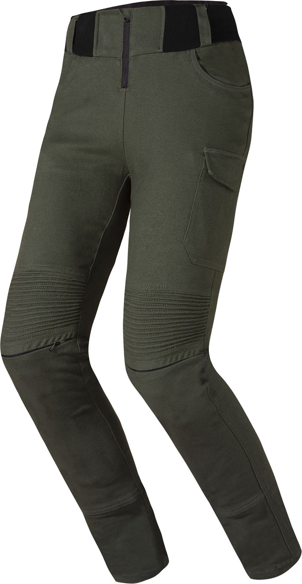 LS2 Router Lady Olive Green Motorcycle Trousers