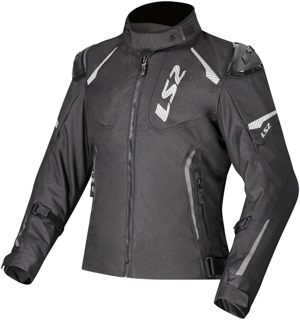 LS2 Zoom Lady Schwarz Motorradjacke
