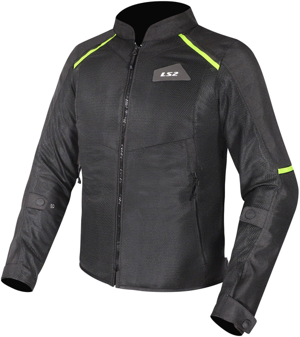 LS2 Breeze Man Schwarz Gelb Motorradjacke