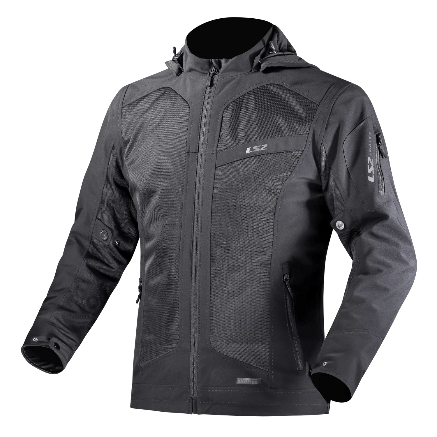 LS2 Bolton Air Lady Zwart Motorjas