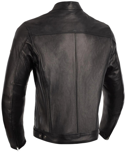 Oxford Walton 2.0 Leather Motorcycle Jacket Men - Black