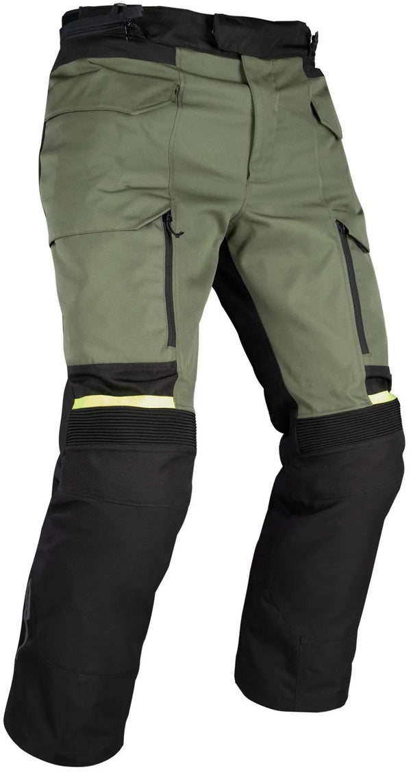 Oxford Rockland Motorbroek Heren - Kaki/Zwart/Fluo