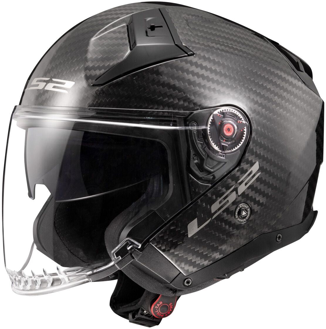 LS2 OF603 Infinity II Carbon Solid Koolstof Jethelm ECE 22.06