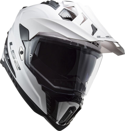 LS2 MX701 Explorer Solid Wit Adventurehelm ECE 22.06