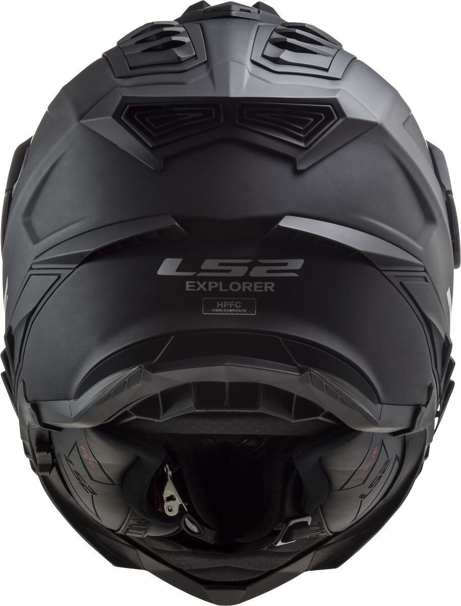 LS2 MX701 Explorer Solid Mat Zwart Adventurehelm ECE 22.06