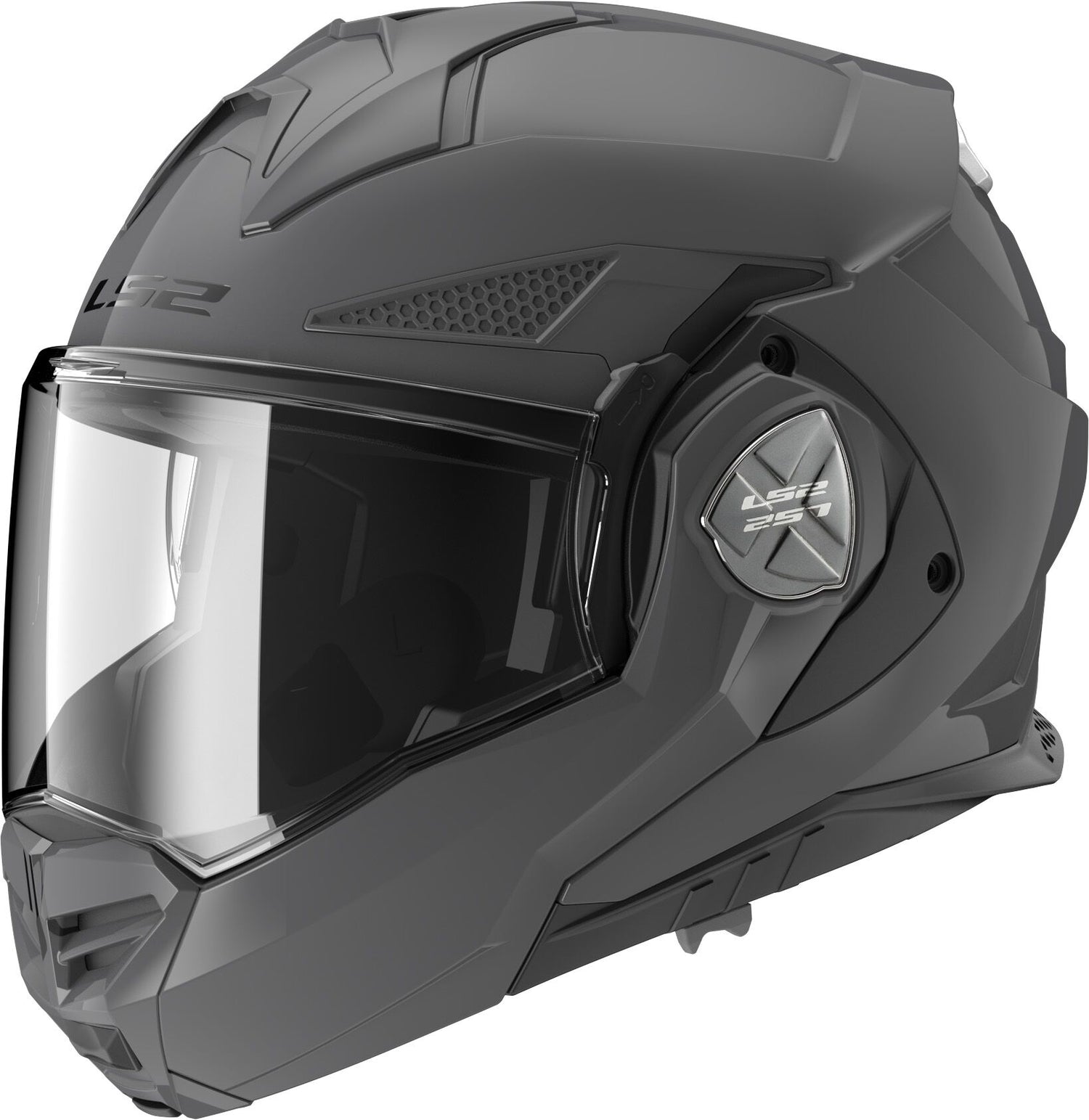 LS2 FF901 Advant X Solid Grijs Systeemhelm ECE 22.06