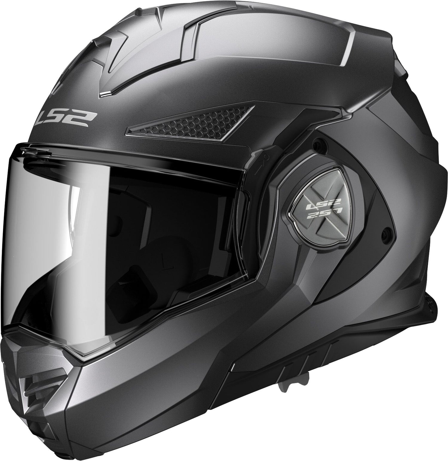 LS2 FF901 Advant X Solid Titanium Mat Systeemhelm ECE 22.06