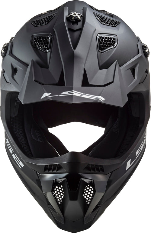 LS2 MX700 Subverter Evo Noir Zwart Mat Crosshelm ECE 22.06
