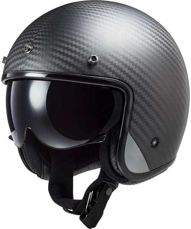 LS2 OF601 Bob II Carbon Solid Jethelm ECE 22.06