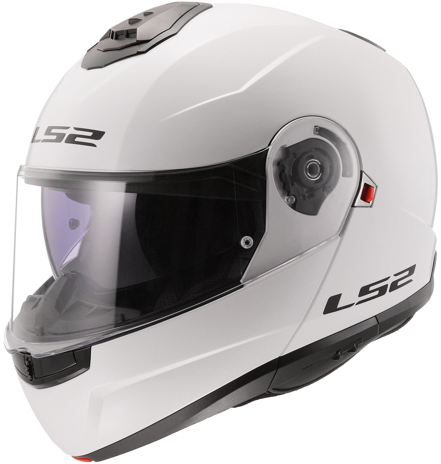 LS2 FF908 Strobe II Solid Wit Systeemhelm ECE 22.06
