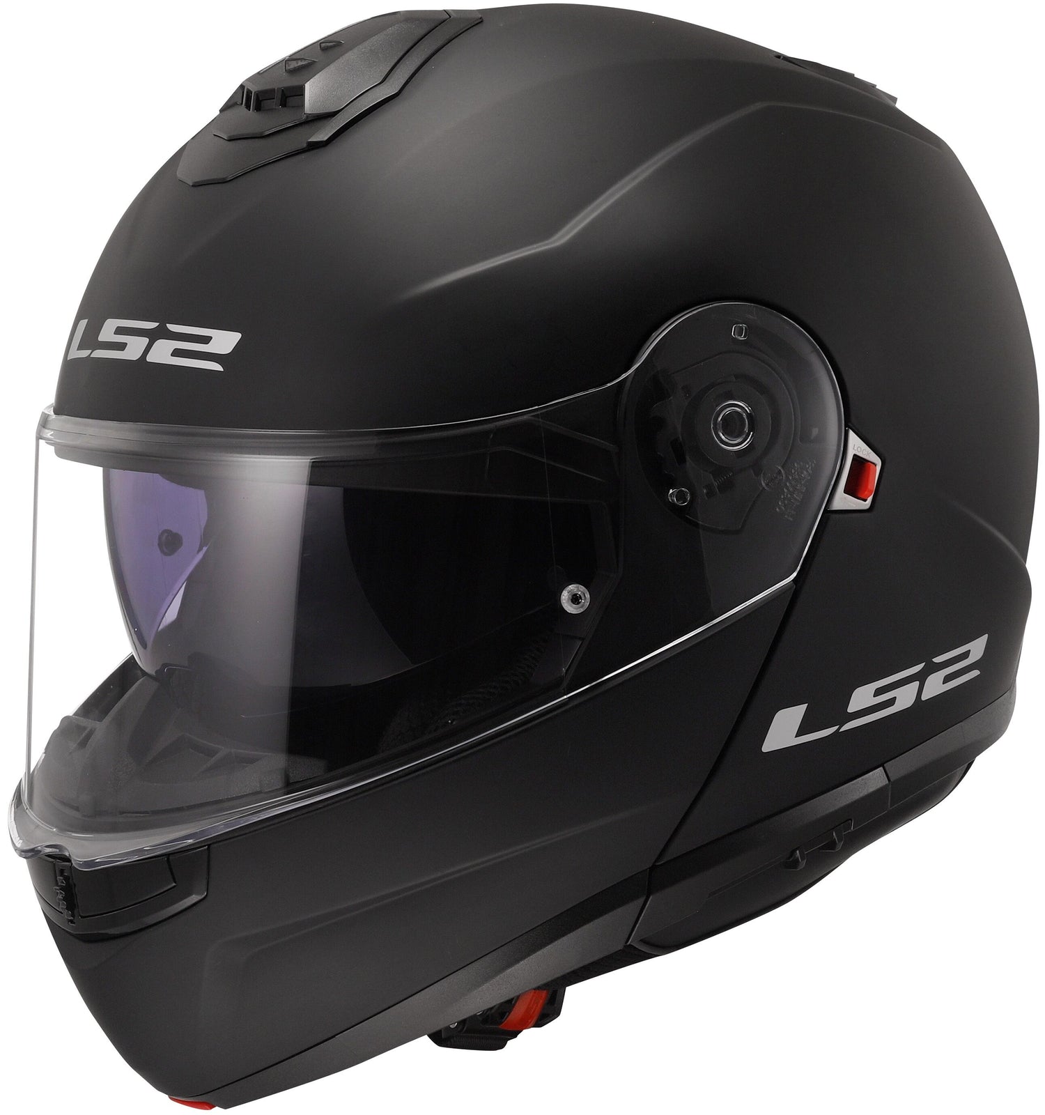 LS2 FF908 Strobe II Solid Mat Zwart Systeemhelm ECE 22.06