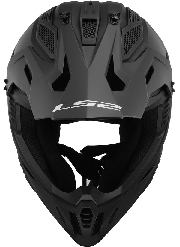LS2 MX708 Fast II Solid Zwart Mat Crosshelm ECE 22.06