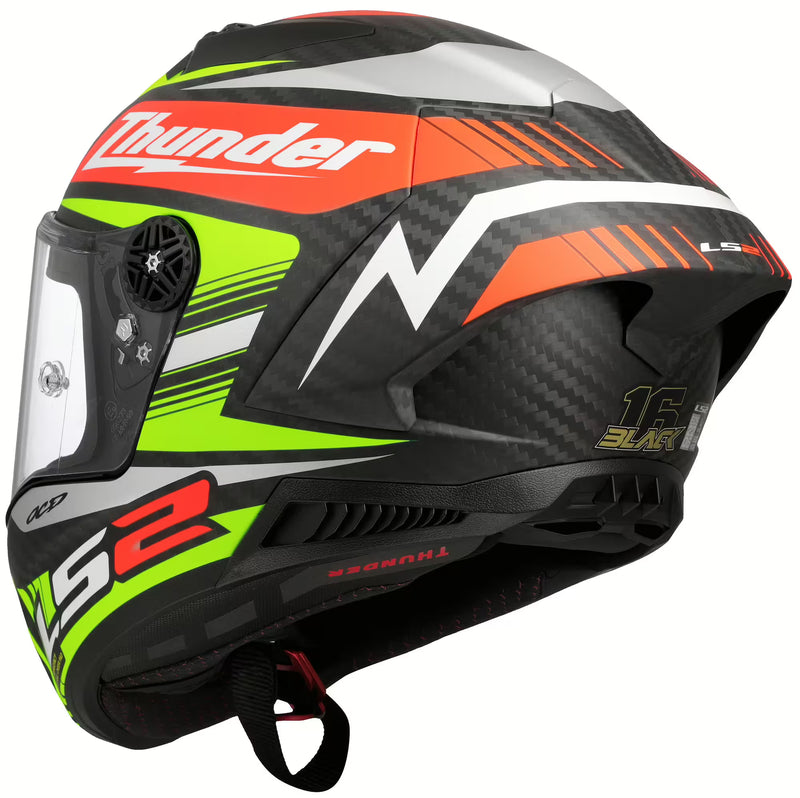 LS2 FF805 Thunder GP Aero Replica Black – Carbon Racehelm