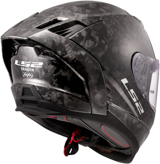 LS2 FF807 Dragon Forged Carbon/Zwartgrijs Integraalhelm ECE 22.06 – foto 2