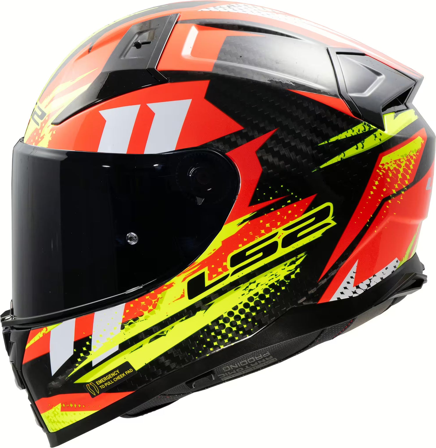 LS2 FF811 Vector II Carbon Red/Yellow