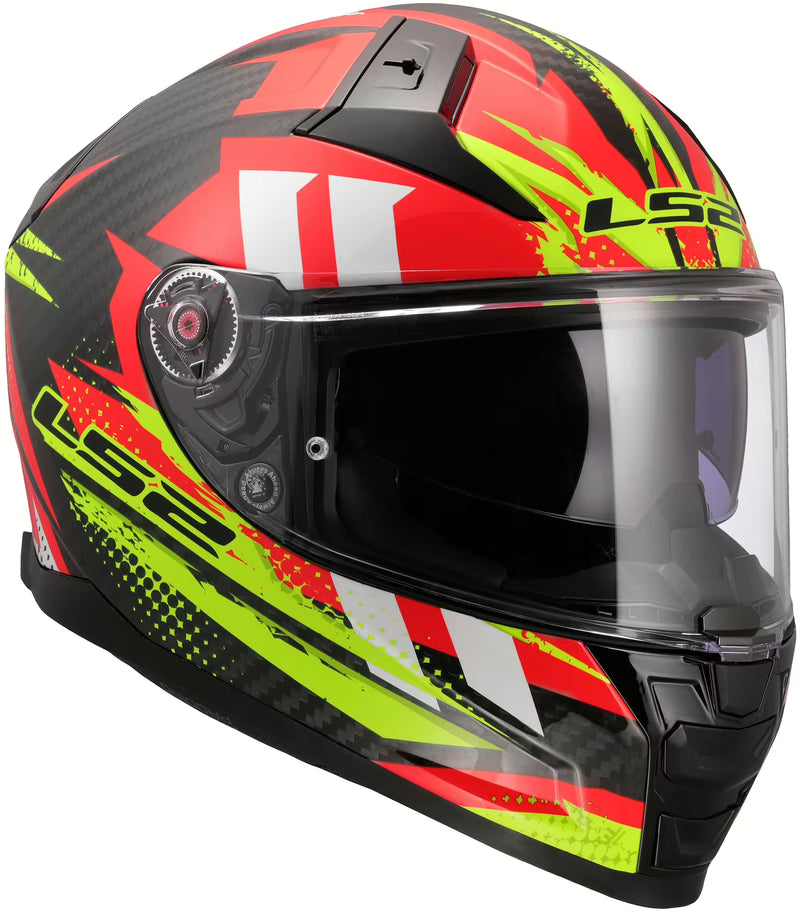 LS2 FF811 Vector II Carbon Tantic Yellow Red