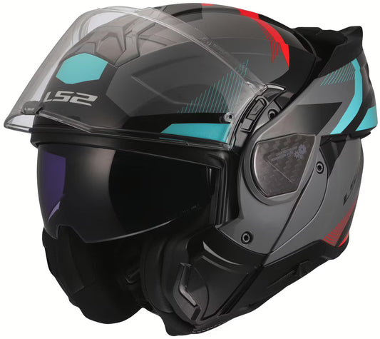 LS2 FF910 Advant II Gray/Blue/Red