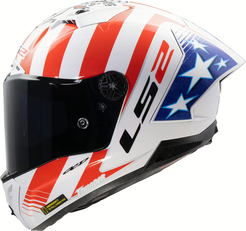 LS2 FF805 Thunder GP Aero Replica Baz Limited Edition Carbon Racehelm