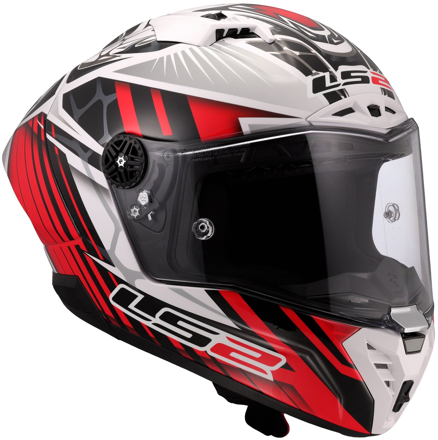 LS2 FF805 Thunder Carbon GP Aero Replica Perolari Wit/Rood/Zwart Integraalhelm ECE 22.06 – foto 2