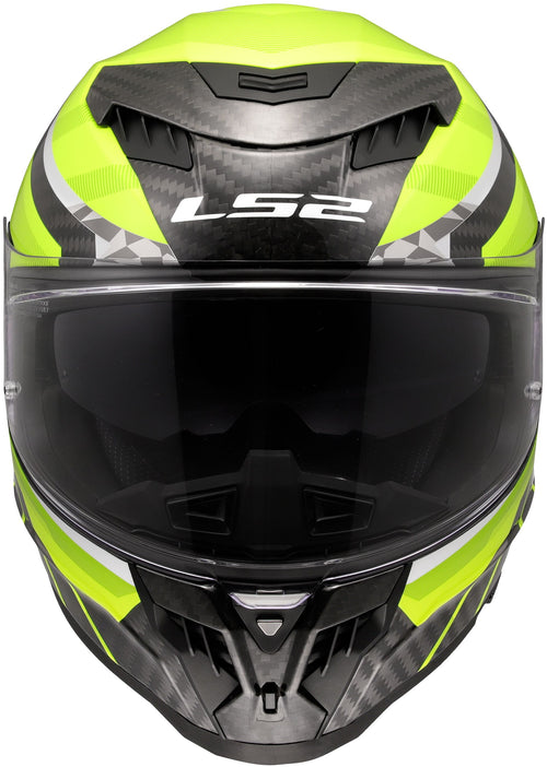 LS2 FF807 Dragon Trax Geel/Grijs Integraalhelm ECE 22.06