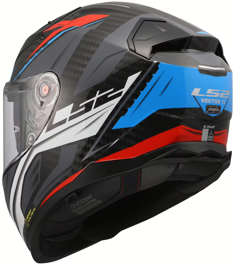 LS2 FF811 Vector II Carbon Savage Red Blue