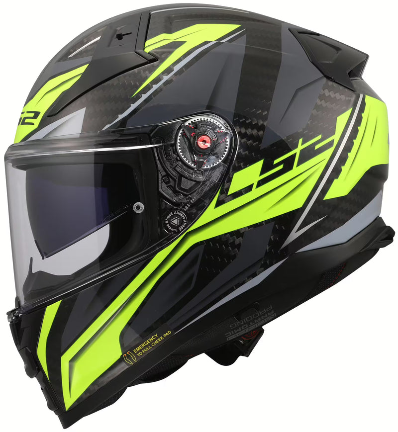 LS2 FF811 Vector II Carbon Savage Yellow