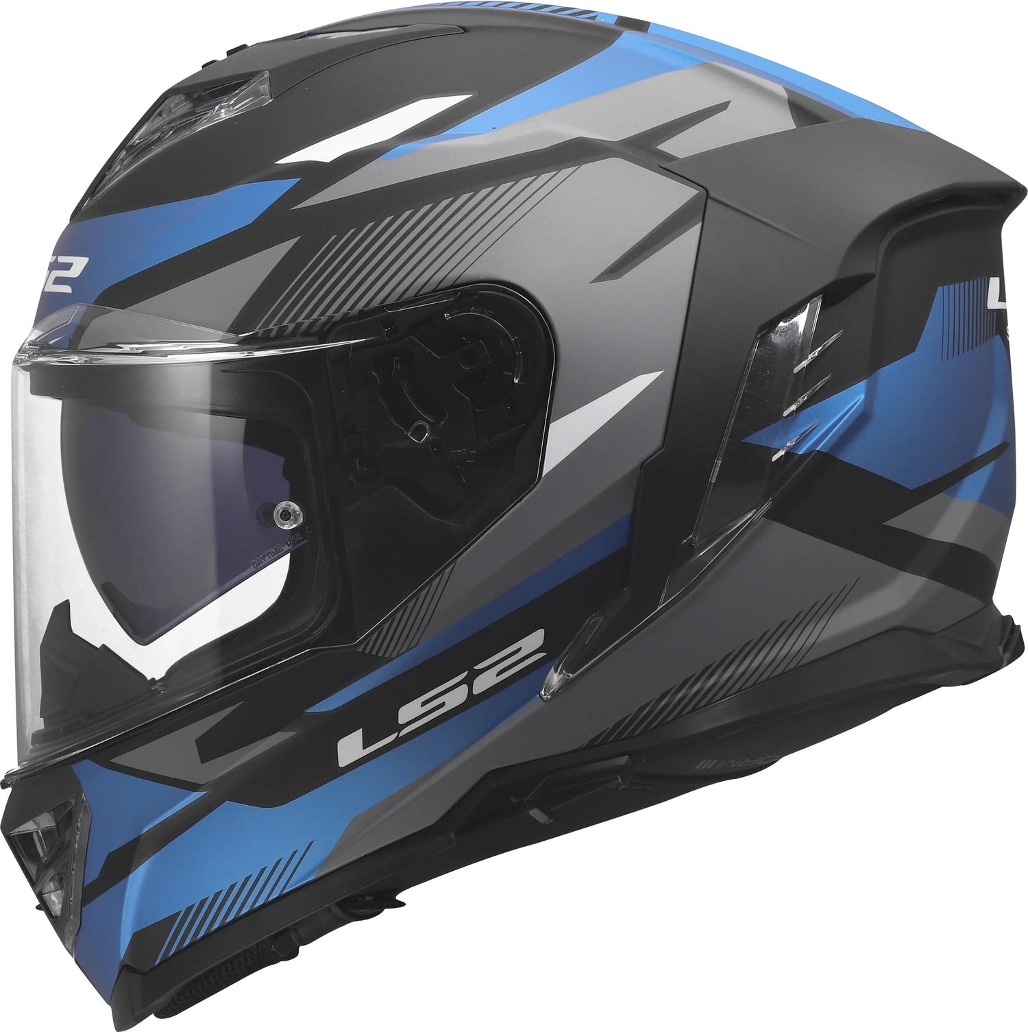 LS2 FF818 Storm III Komai Mat Zwart/Blauw Integraalhelm ECE 22.06