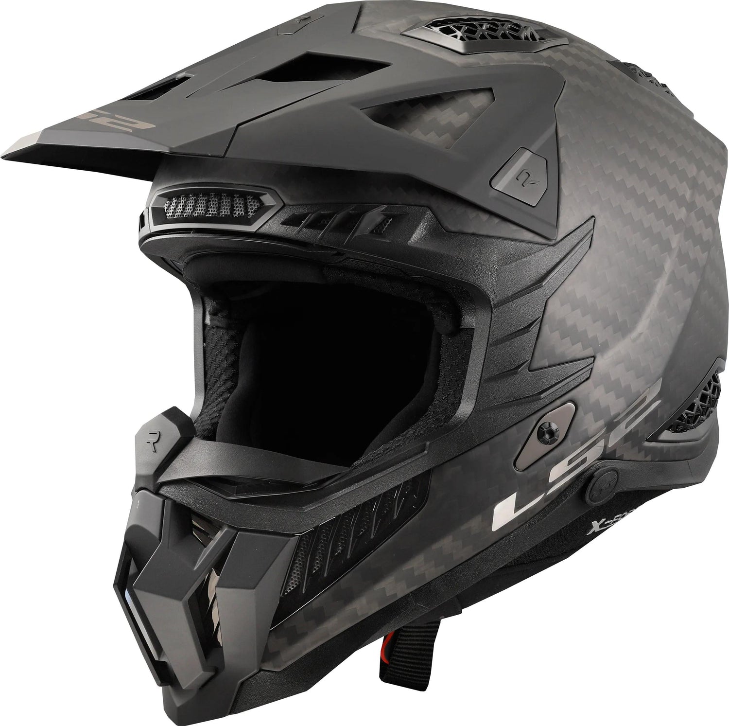 LS2 MX703 X-Force Pro Fim Mat Carbon Crosshelm ECE 22.06