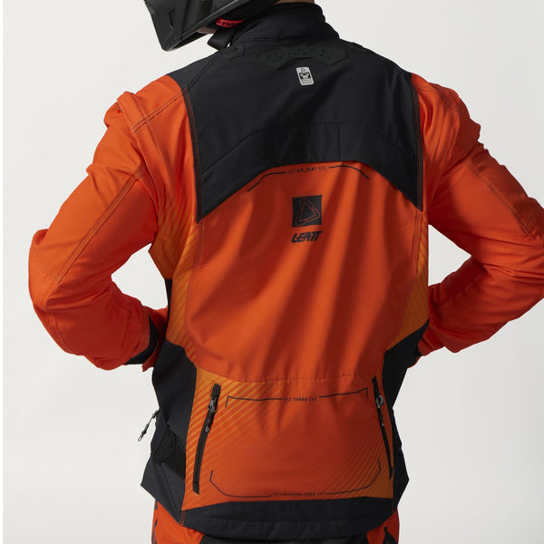 Leatt Moto 4.5 Enduro Motorjas Gestreept oranje