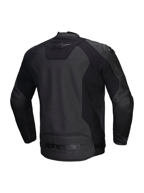 Alpinestars Faster v3 Airflow Zwart/Zwart Leren Motorjas