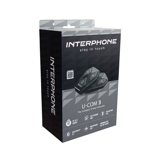 Interphone U-COM 3 Bluetooth Intercom Duo Pack – Communicatieset Motor