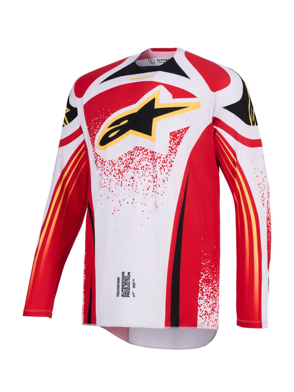 Alpinestars Techstar Nomur Grau/Rot/Schwarz Motocross-Trikot