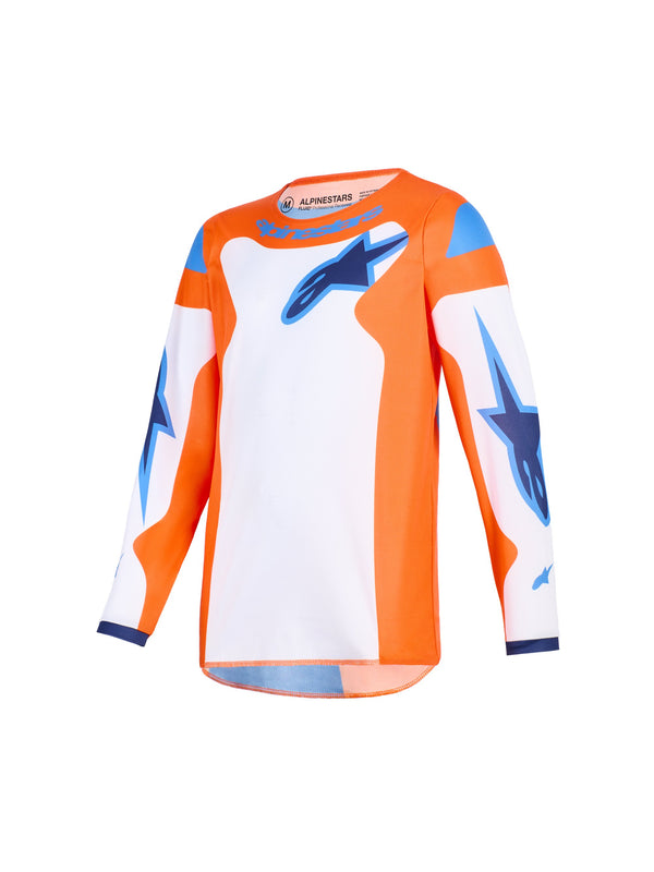 Alpinestars Youth Fluid Grid Orange/UCLA Blue Cross-Trikot