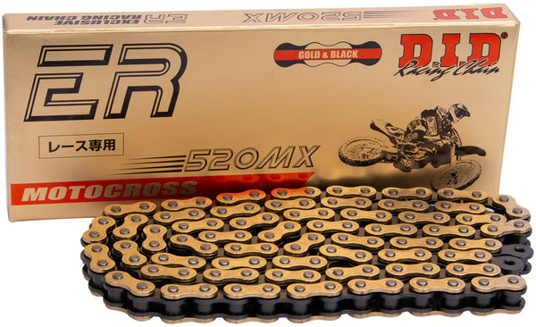 DID 520MX Kette – Gold/Schwarz | Rennverstärkt