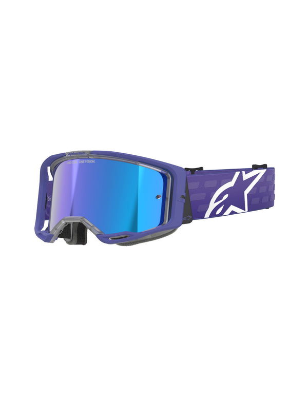 Alpinestars Vision 8 CORP Lila Spiegel Blau Motocross-Brille