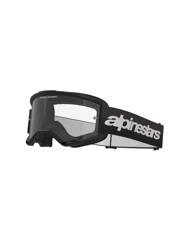 Alpinestars Vision 3 WORDMARK Schwarz/Klar Crossbrille