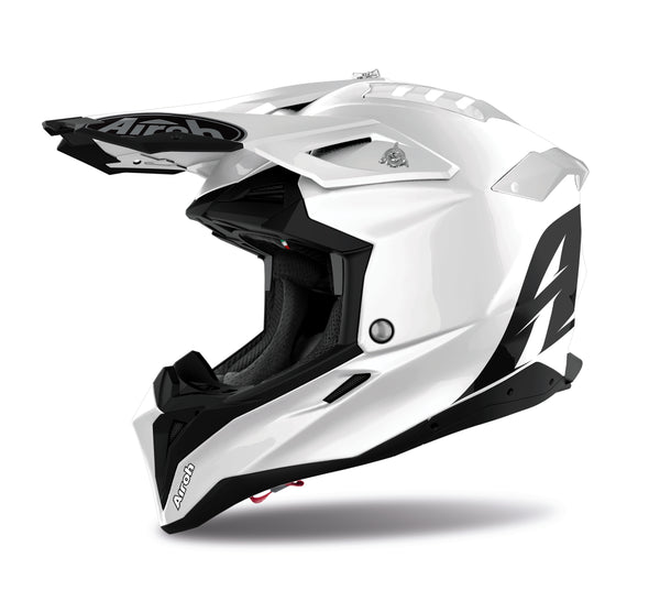 Airoh Aviator 3 Color White Gloss Crosshelm