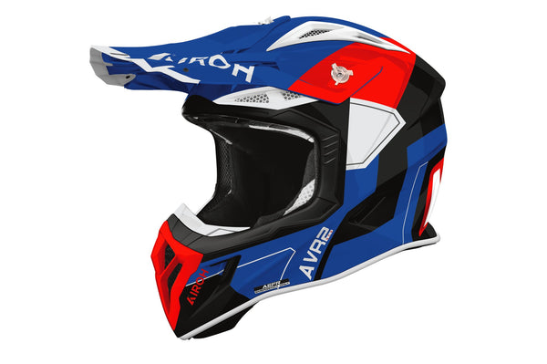 Airoh Aviator Ace 2 Shield Blue/Red Gloss Crosshelm