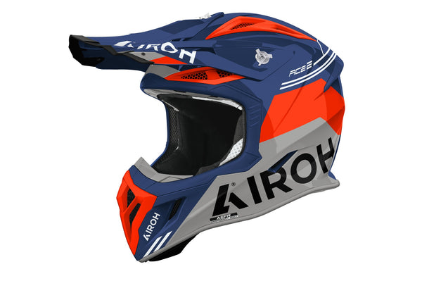 Airoh Aviator Ace 2 Fury Cerulean Gloss Crosshelm