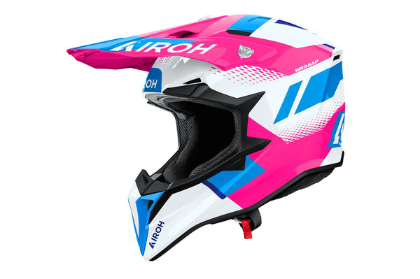 Airoh Wraaap Vision Pink Gloss Crosshelm