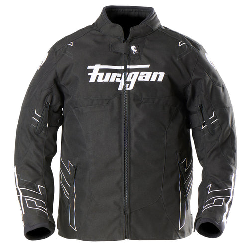 Furygan Neon Kid Kinder-Motorradjacke, wasserdicht mit D3O-Protektoren, schwarz-weiß