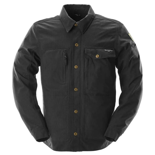 Furygan Eirik Motorrad-Overshirt, schwarz, wasserdicht, D3O-Schutz